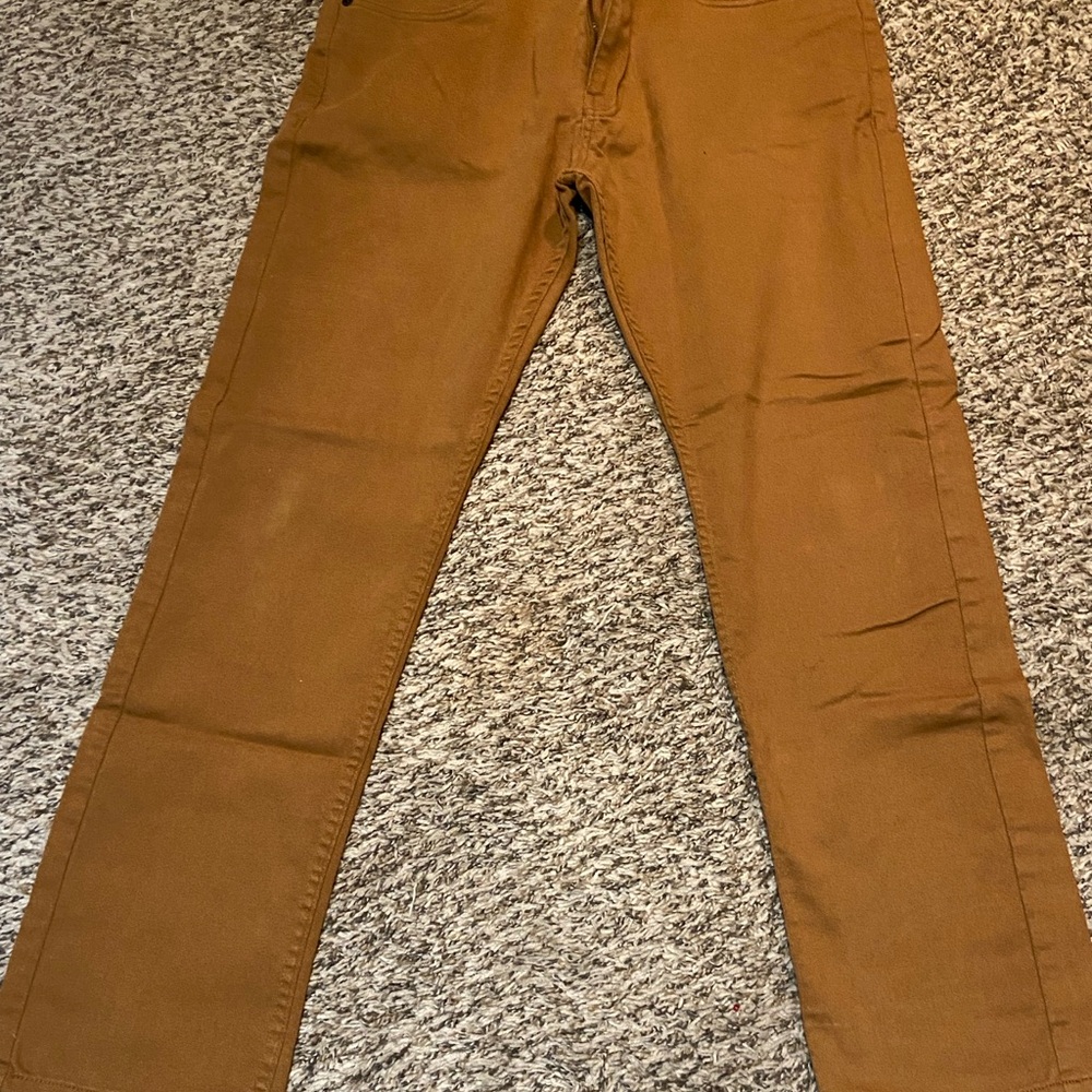 Hudson & Barrow Slim Straight Pants – Brown